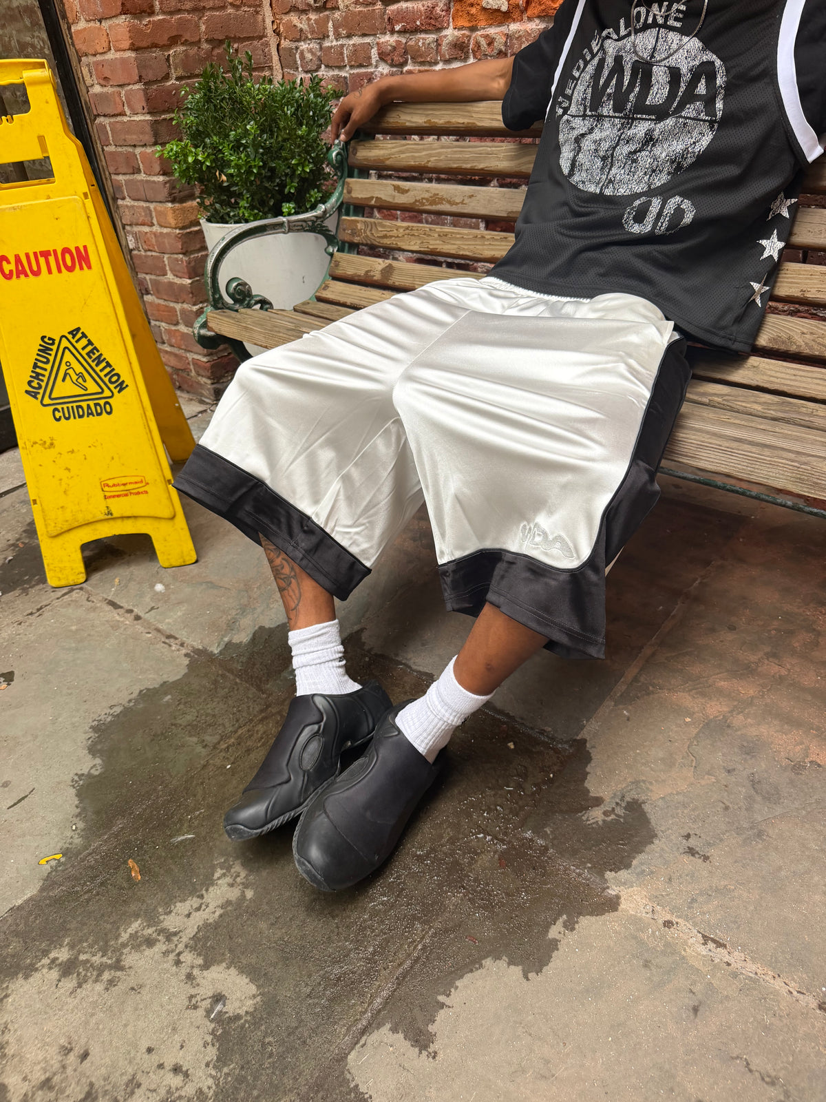 BLACK & WHITE BALL SHORTS